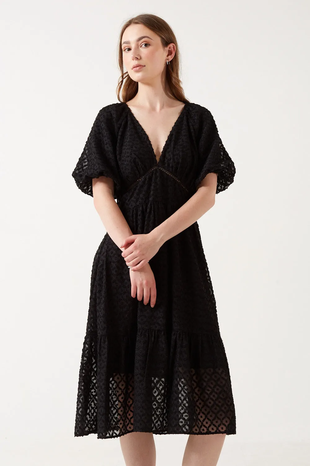 Marc Angelo Puff Sleeves Dress