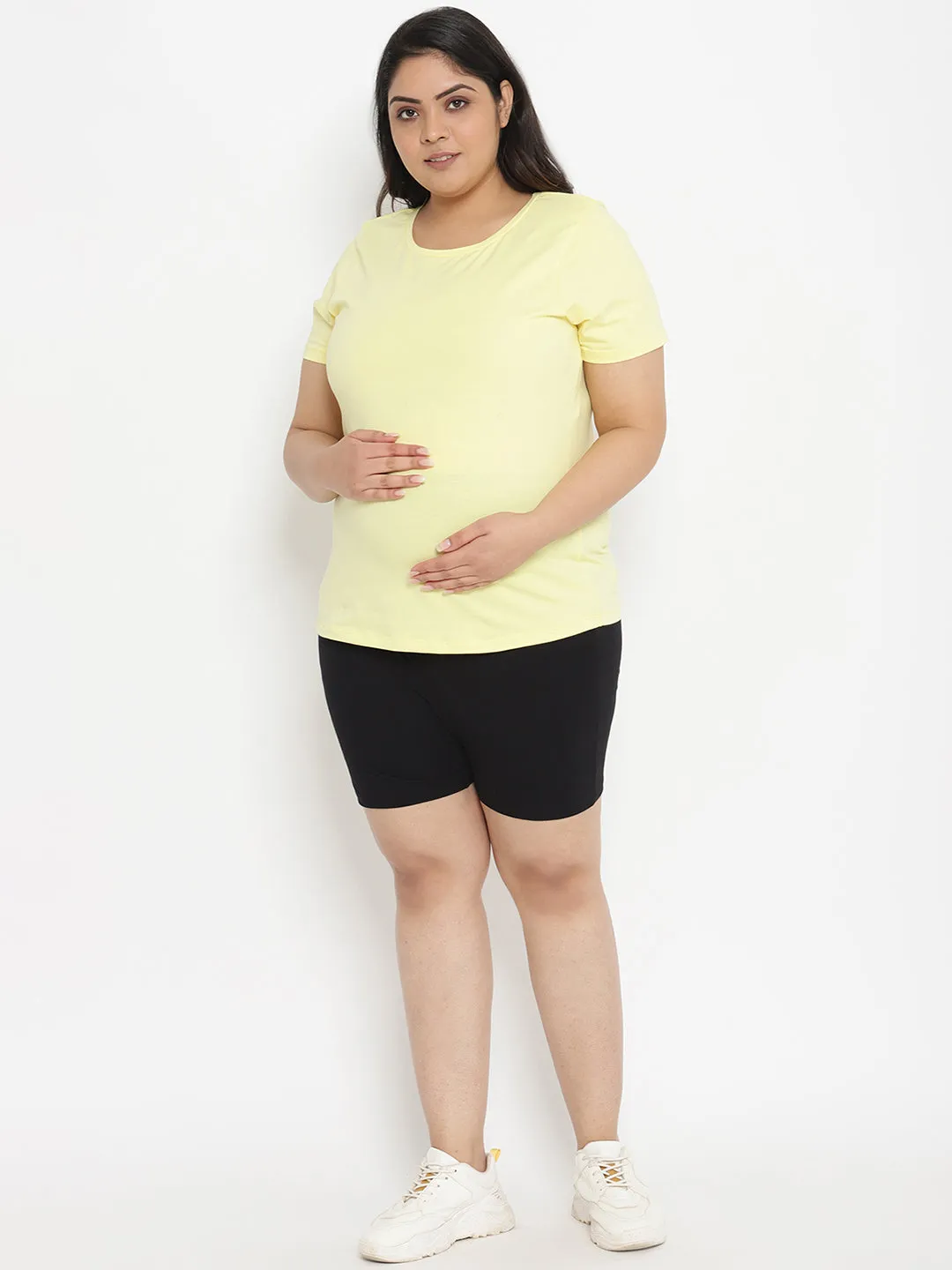 Maternity Plus-Size Legging Shorts - Winter