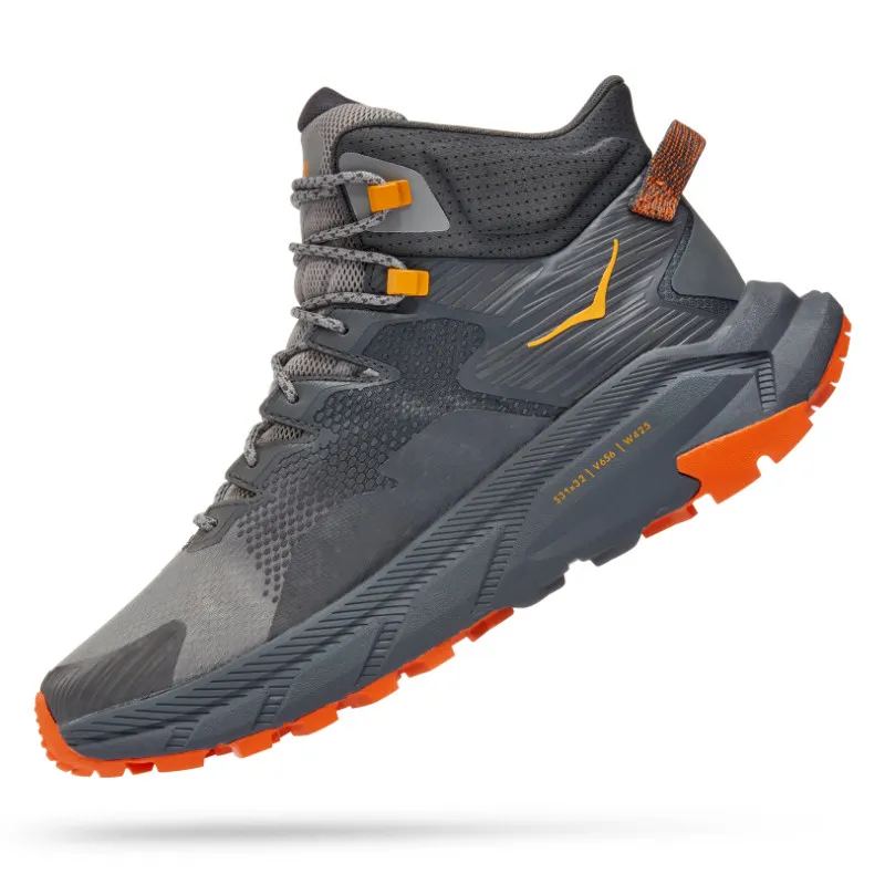 Men’s HOKA Trail Code GTX Hiking Boot – Castlerock/Persimmon Orange (CPOR)