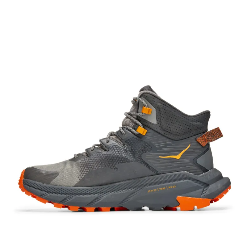 Men’s HOKA Trail Code GTX Hiking Boot – Castlerock/Persimmon Orange (CPOR)