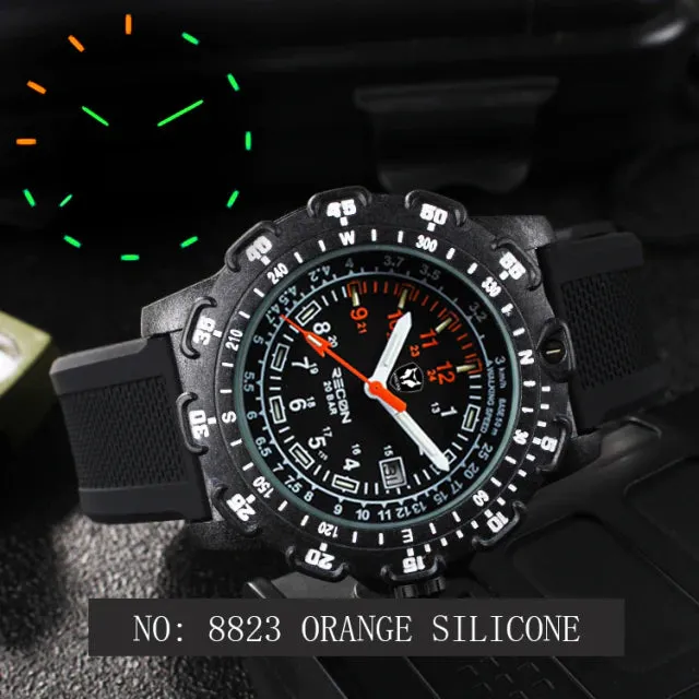 Men's Luminous Military 200M Diving Waterproof Quartz Wrist Watch