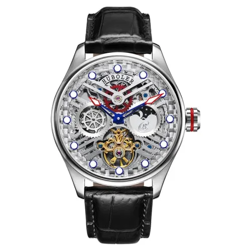 Men's Stainless Steel Waterproof Automatic Mechanical Tourbillon Watch