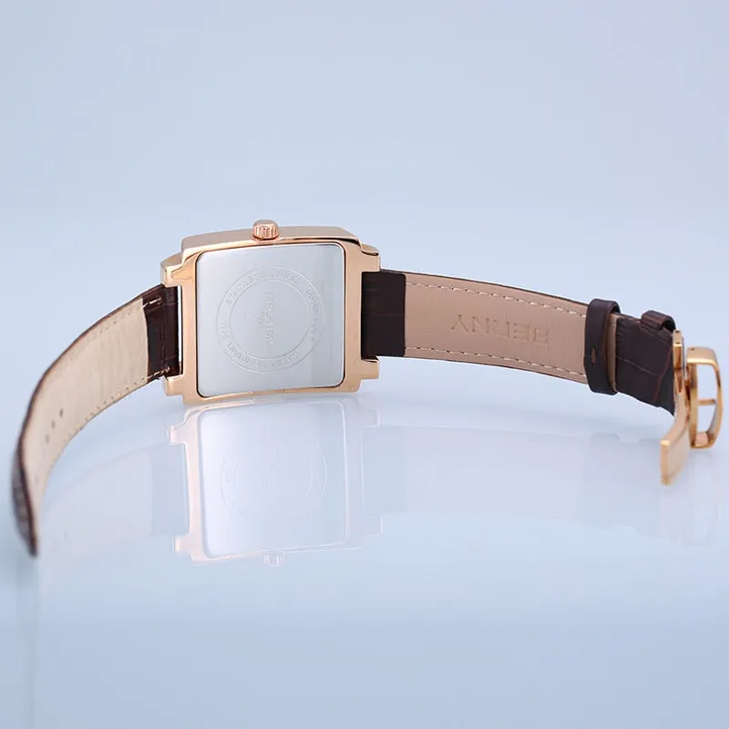 Men's Waterproof Moon Phase Window Japan Quartz Movement Wristwatch