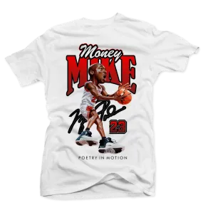 Mj Playoff 12 Money Mike White Tee