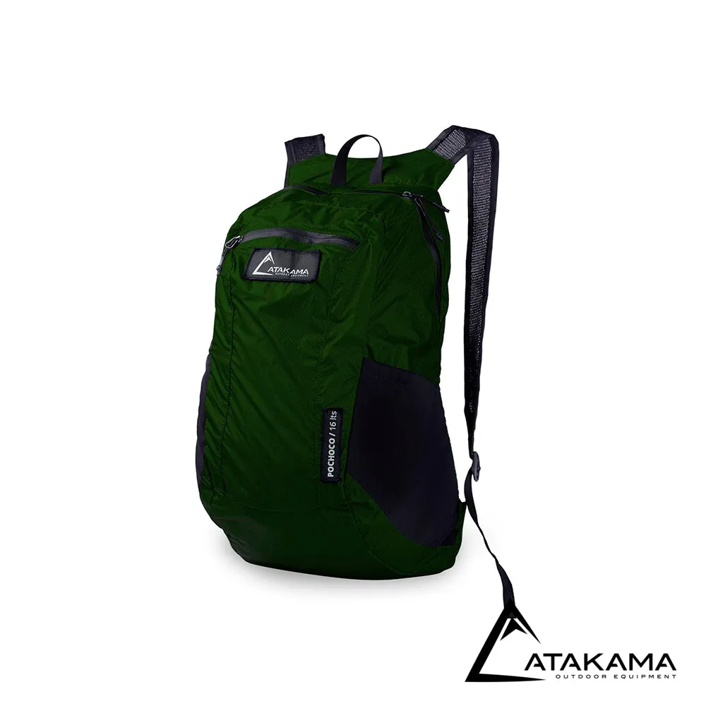 Mochila Plegable Pochoco 16L Verde Musgo - Atakama Outdoor