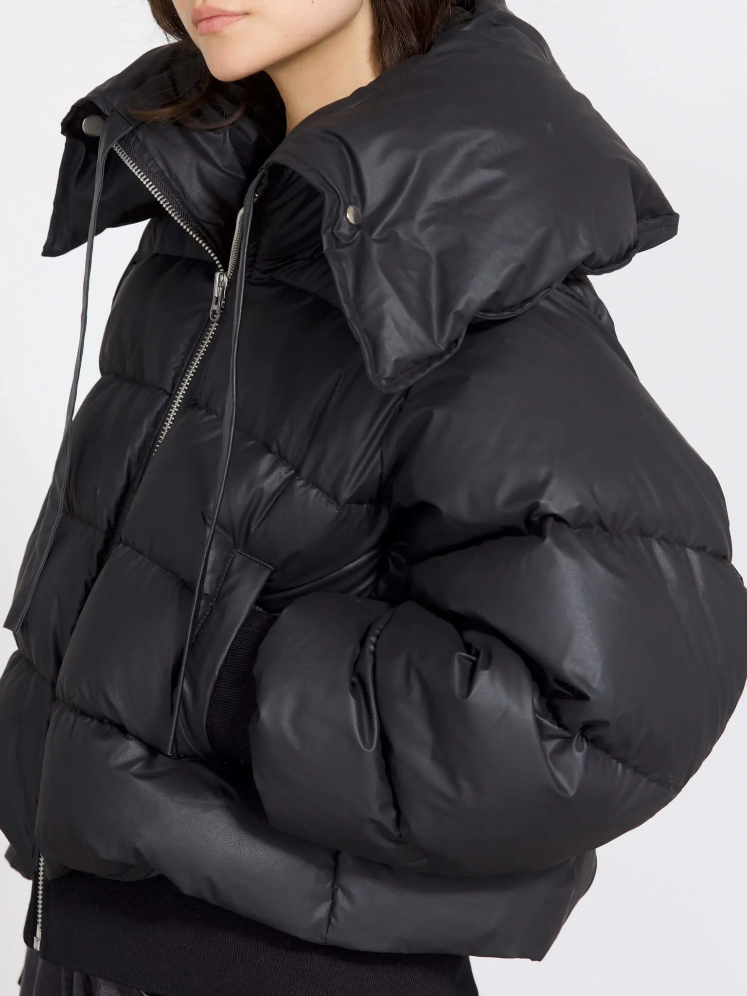 MORGAN PUFFER JACKET - BLACK