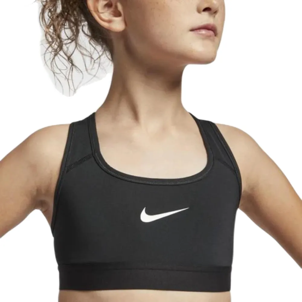 NIKE Girl's NP Classic 1 Bra (Black/Black/White)