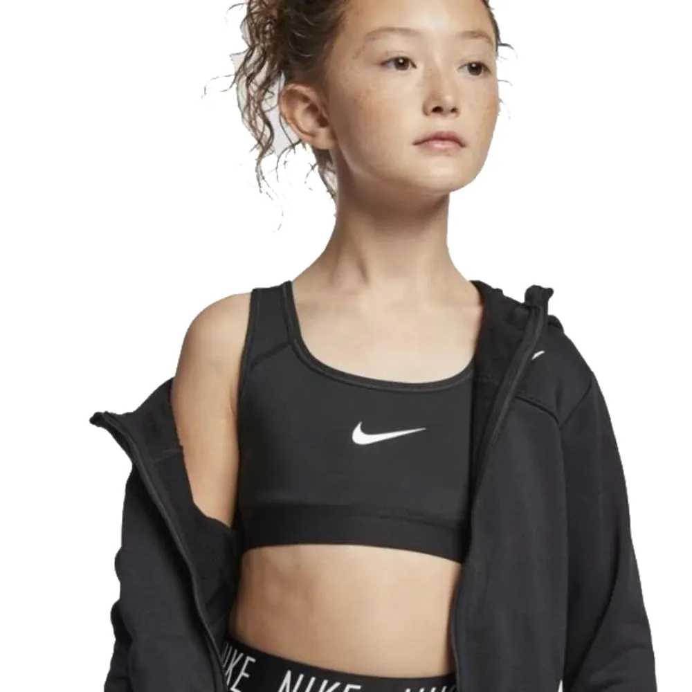 NIKE Girl's NP Classic 1 Bra (Black/Black/White)