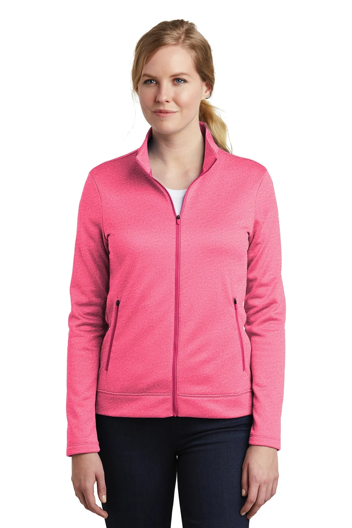 Nike Ladies ThermaFIT Full-Zip Customized Jackets, Vivid Pink Heather