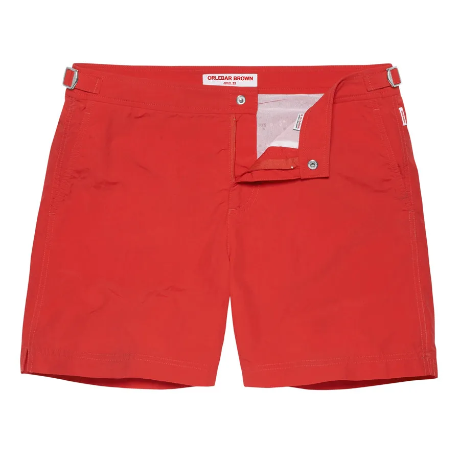 Orlebar Brown - Bulldog Mid-Length Swim Shorts in Rescue Red