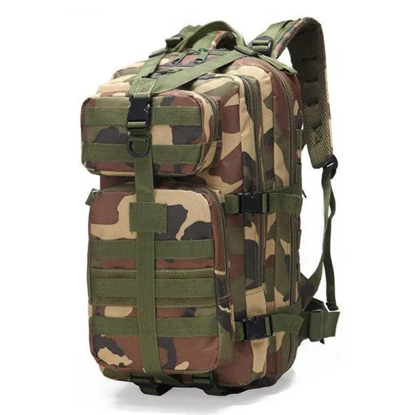 OUTDOOR LARGE CAPACITY MULTIFUNCTIONAL CANVAS BACKPACK