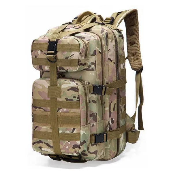 OUTDOOR LARGE CAPACITY MULTIFUNCTIONAL CANVAS BACKPACK