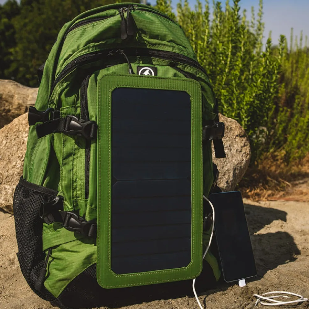 Outdoor Tech The Mountaineer 40L Solar Backpack with 6.5W Solar Panel - Forest Green