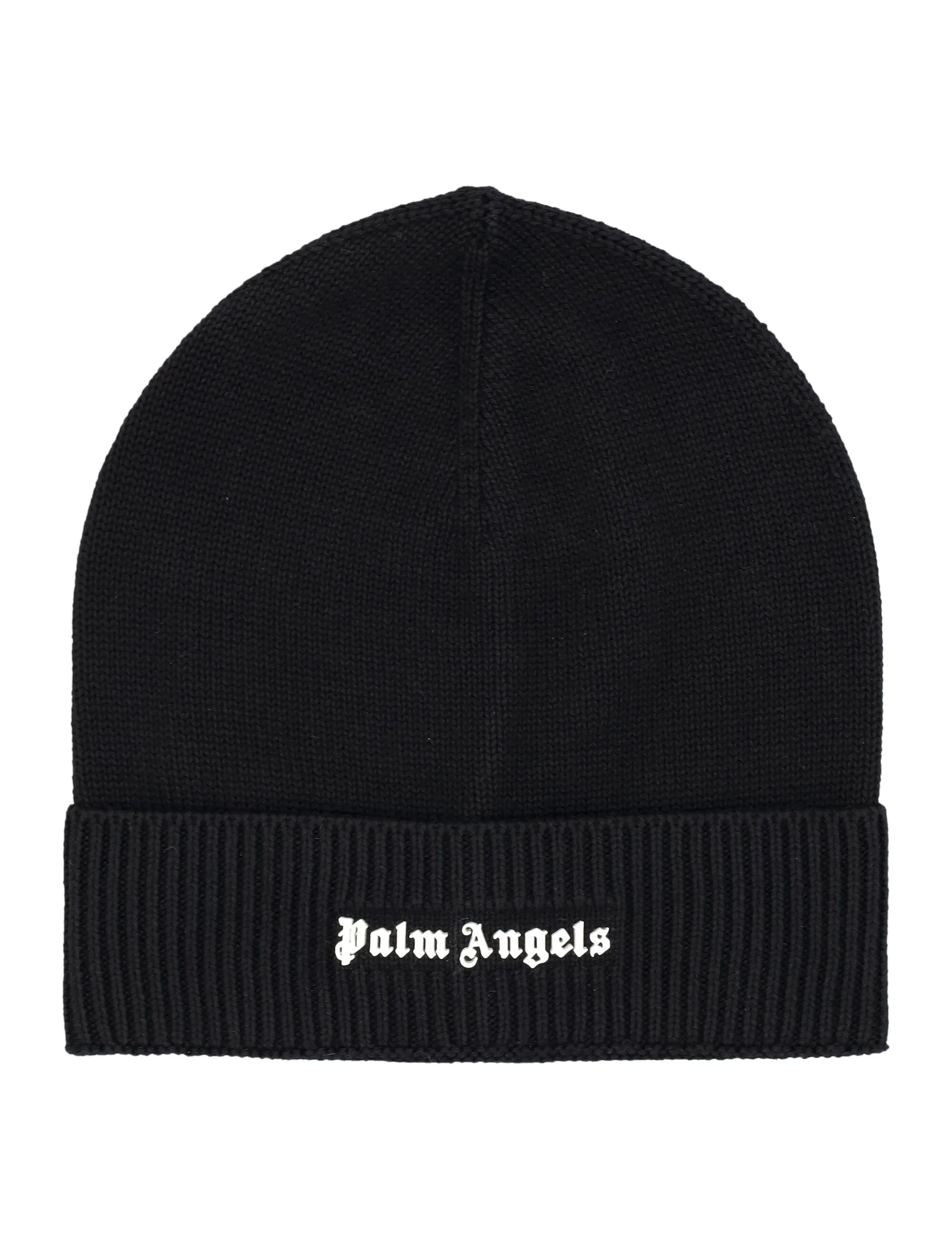 Palm Angels Logo Detailed Beanie