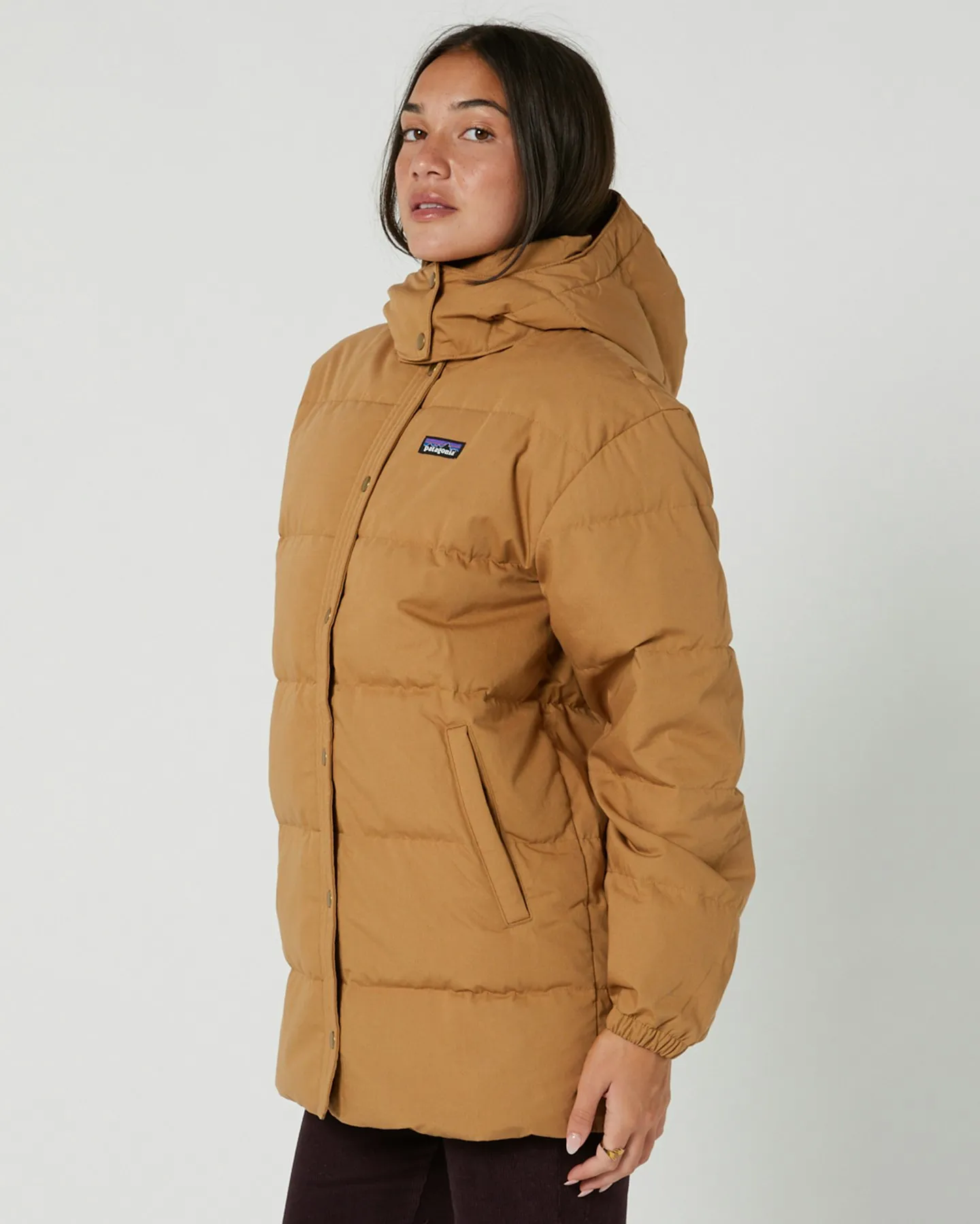 Patagonia Womens Cotton Down Parka - Nest Brown | SurfStitch