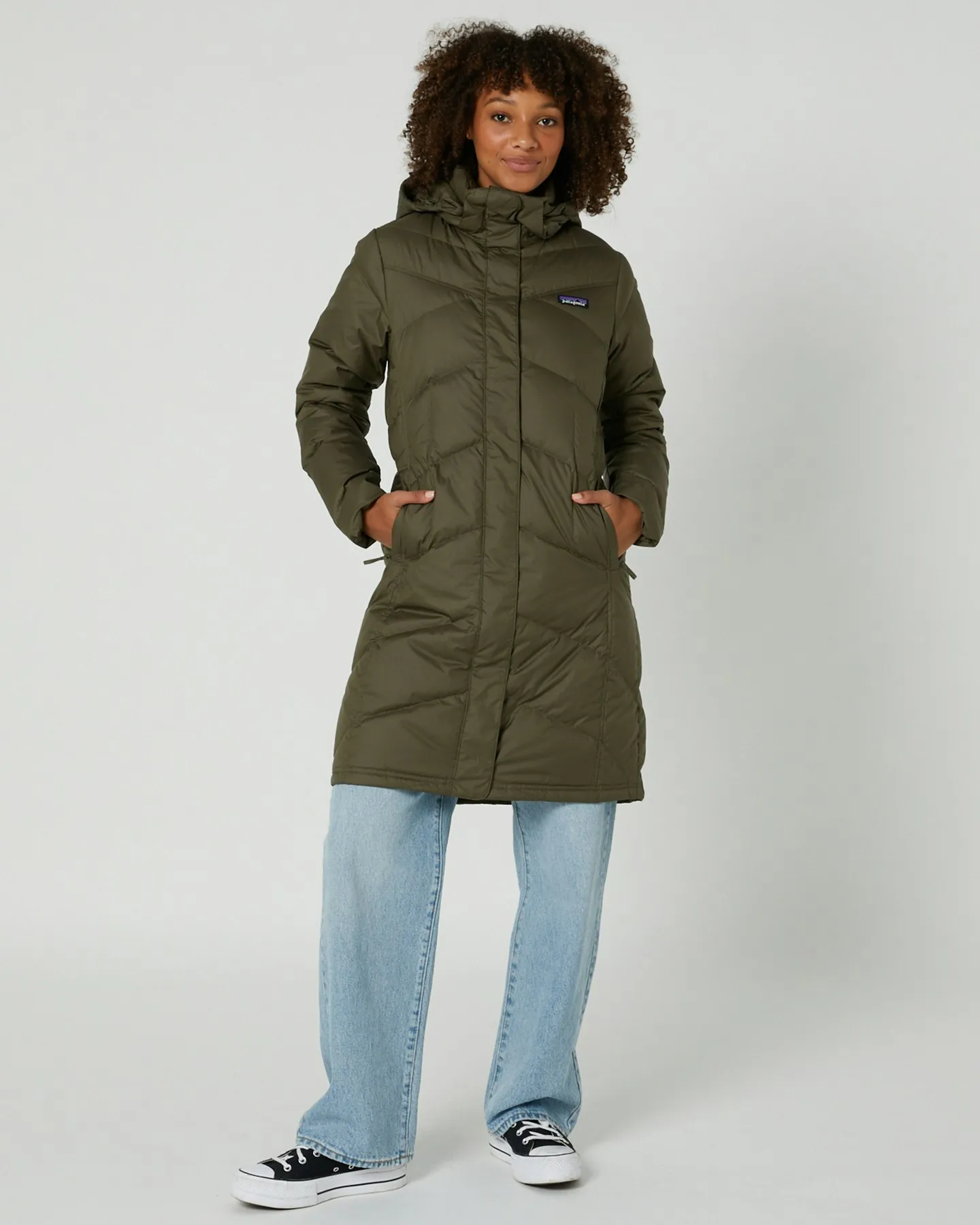 Patagonia Womens Down With It Parka - Basin Green | SurfStitch