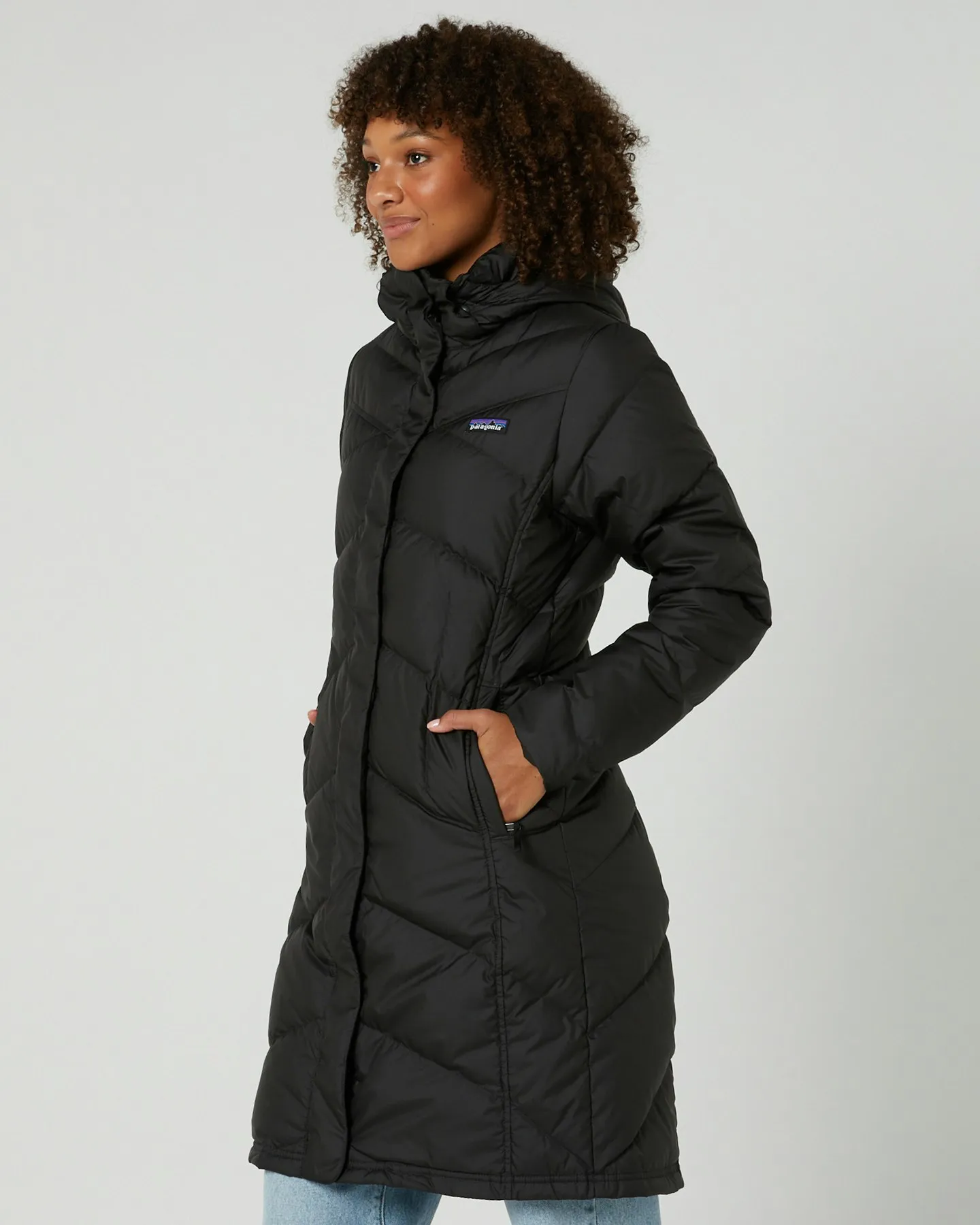 Patagonia Womens Down With It Parka - Black | SurfStitch