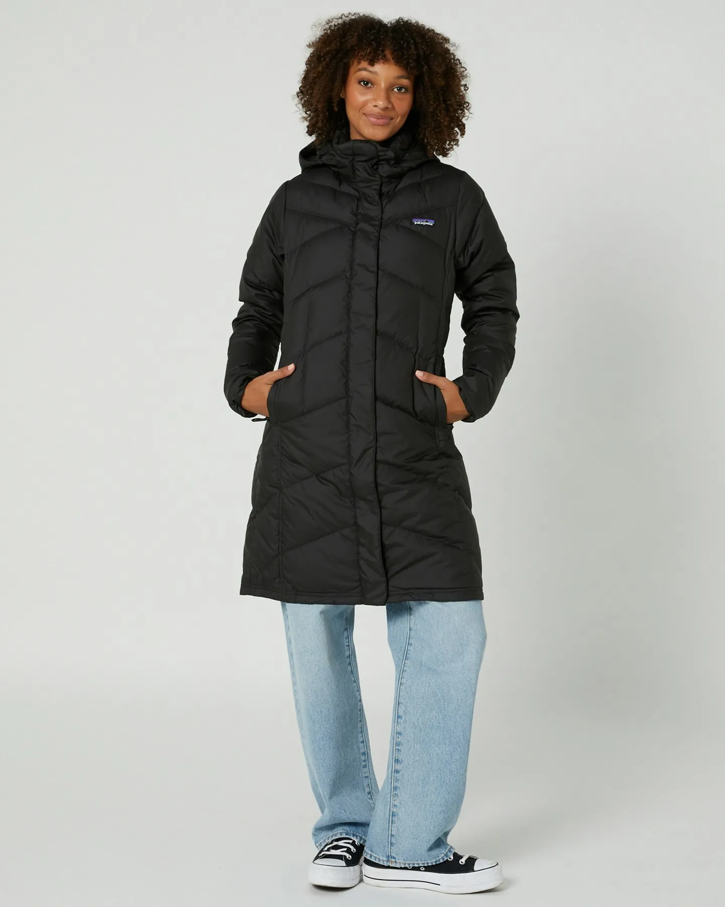 Patagonia Womens Down With It Parka - Black | SurfStitch