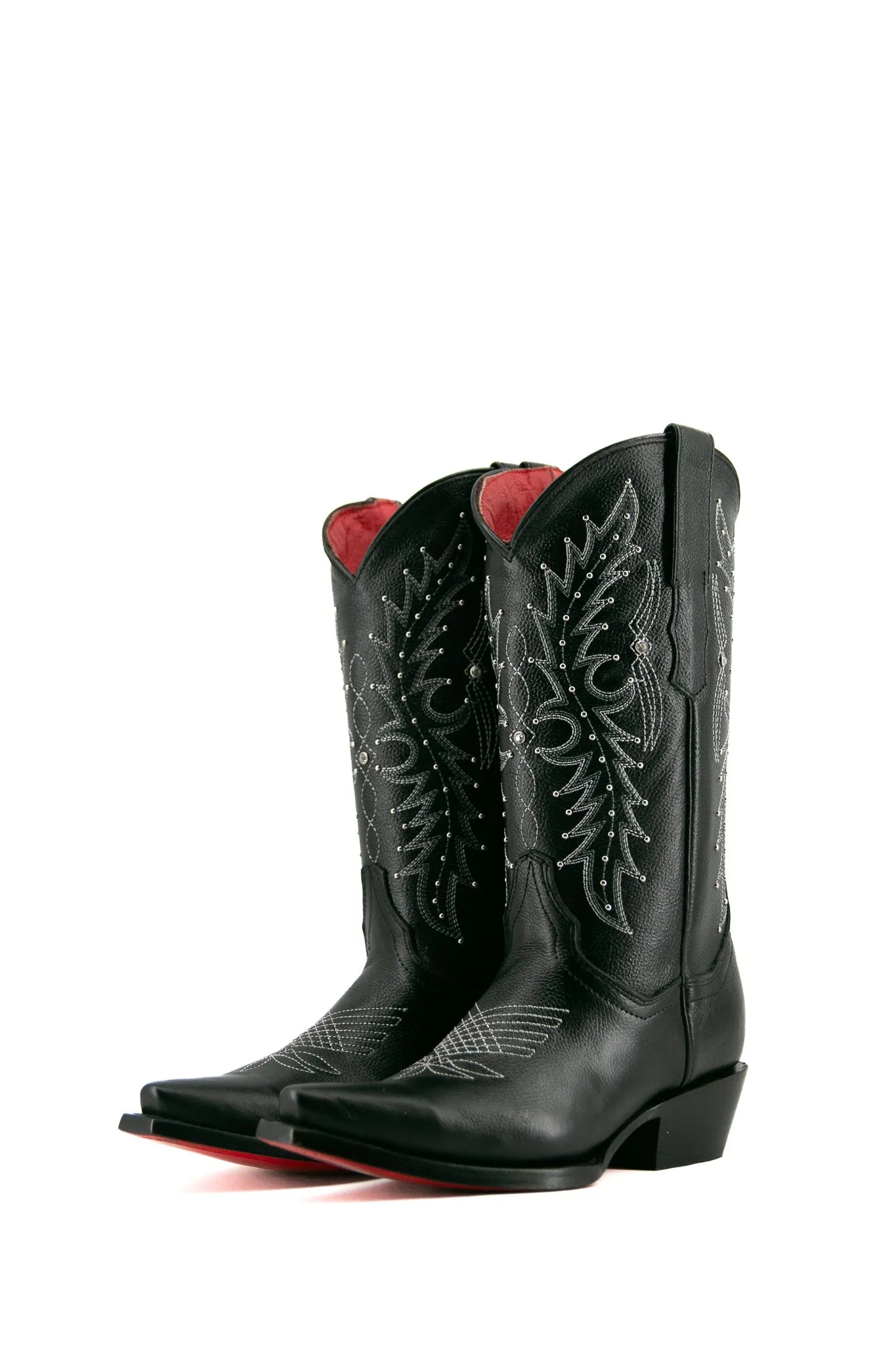 Paulina Snip Toe Red Bottom Cowgirl Boot