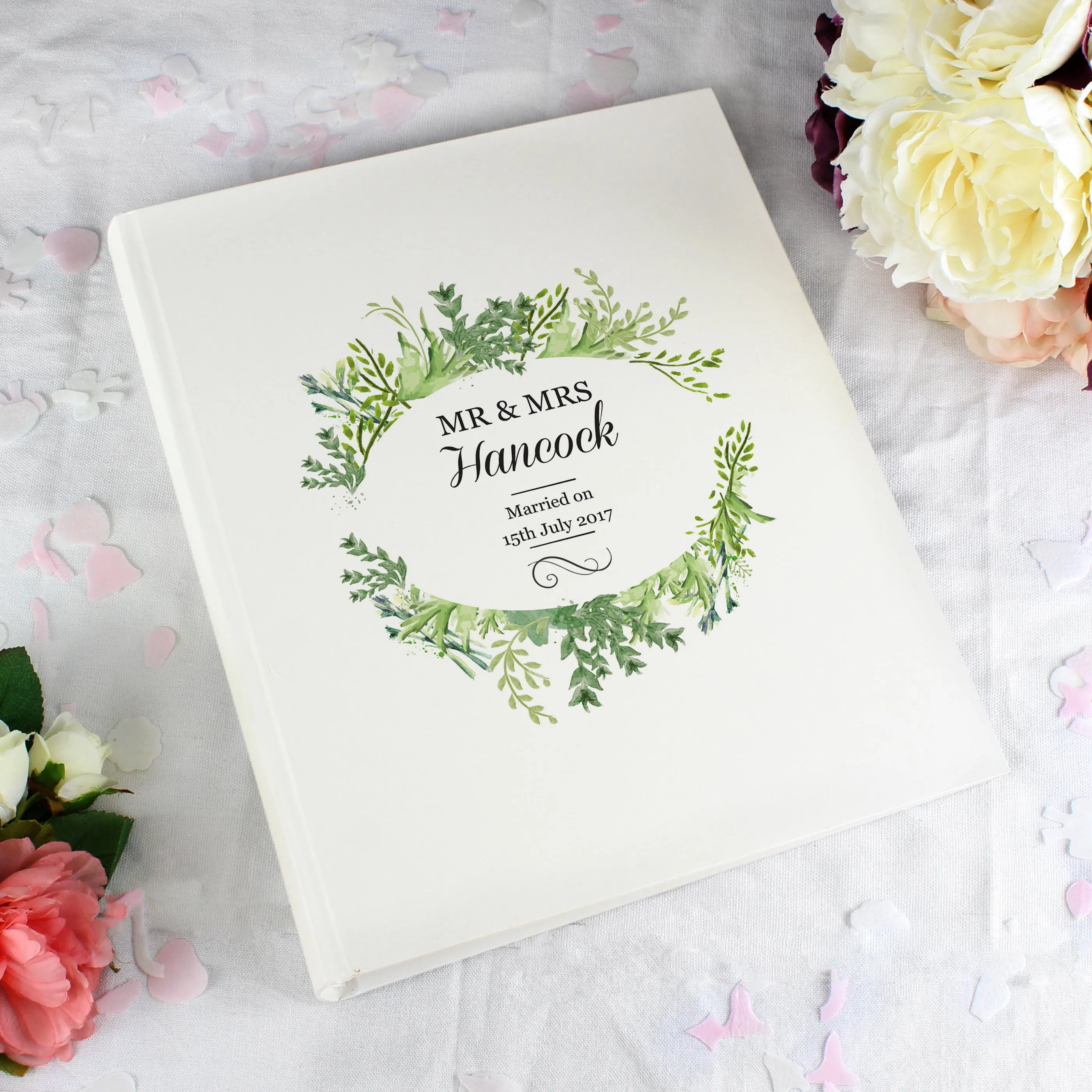 Personalised Fresh Botanical Traditional Photo Album