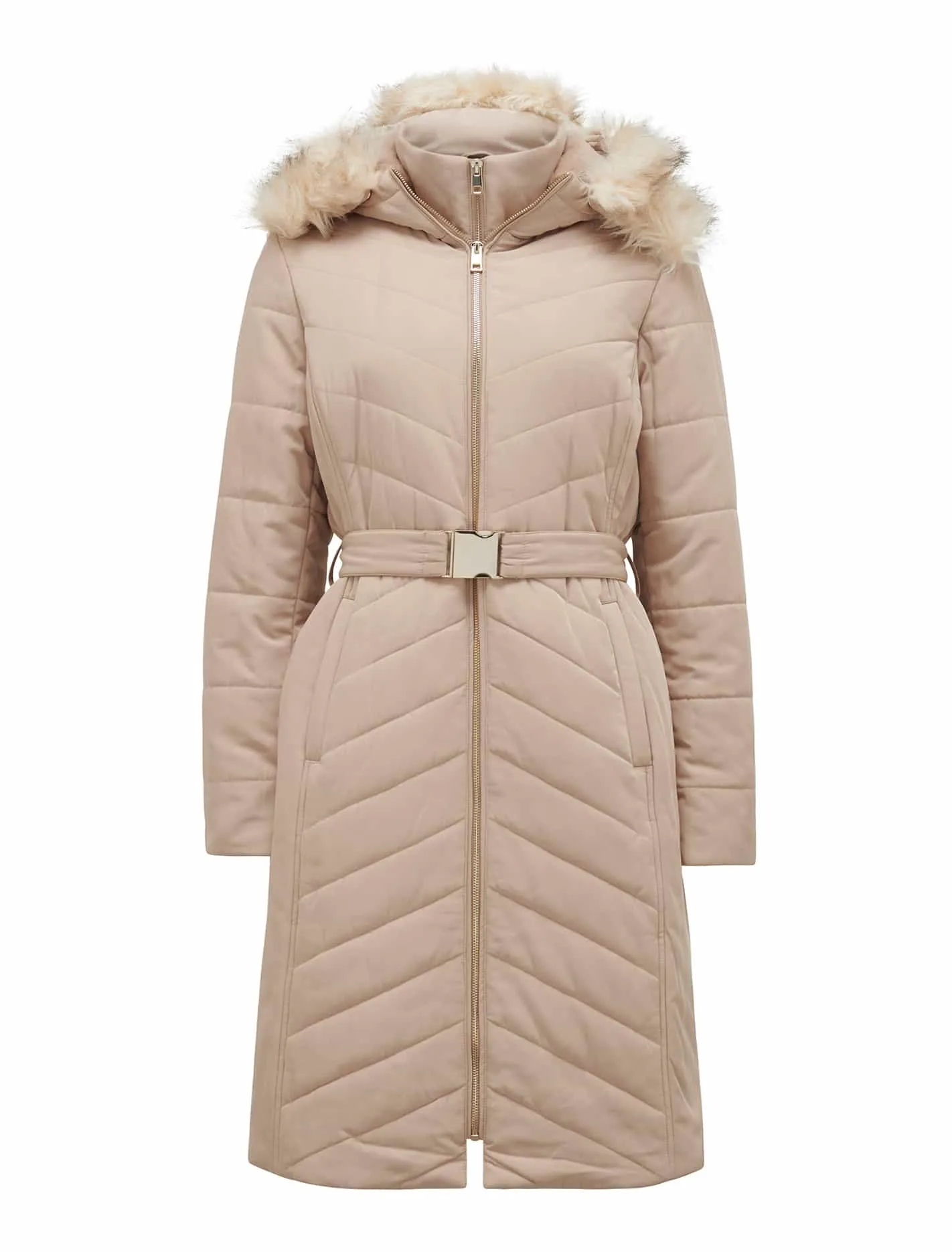 Pia Longline Quilted Puffer Jacket