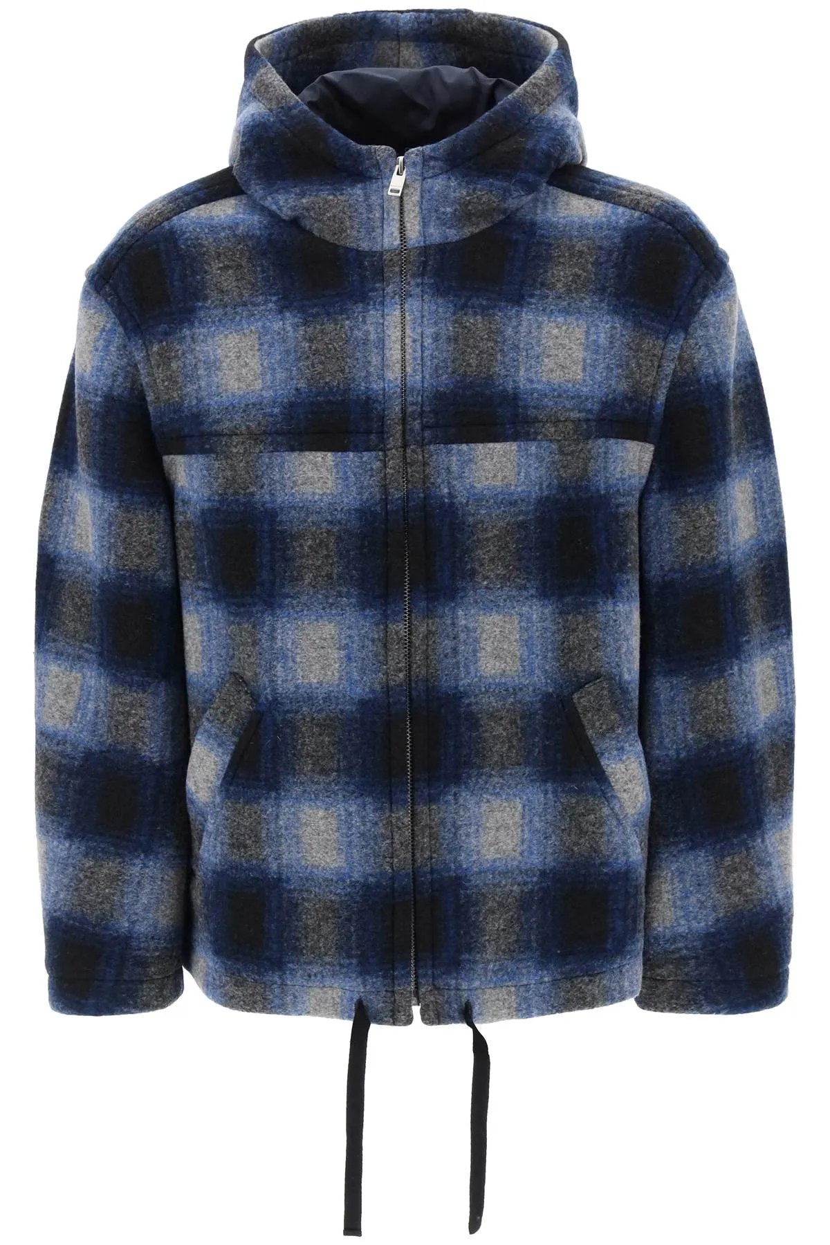 Plaid Knit Kurt Jacket