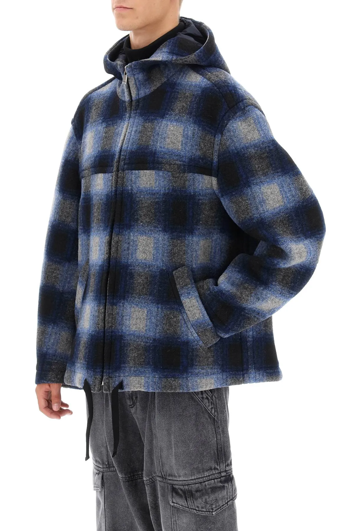 Plaid Knit Kurt Jacket