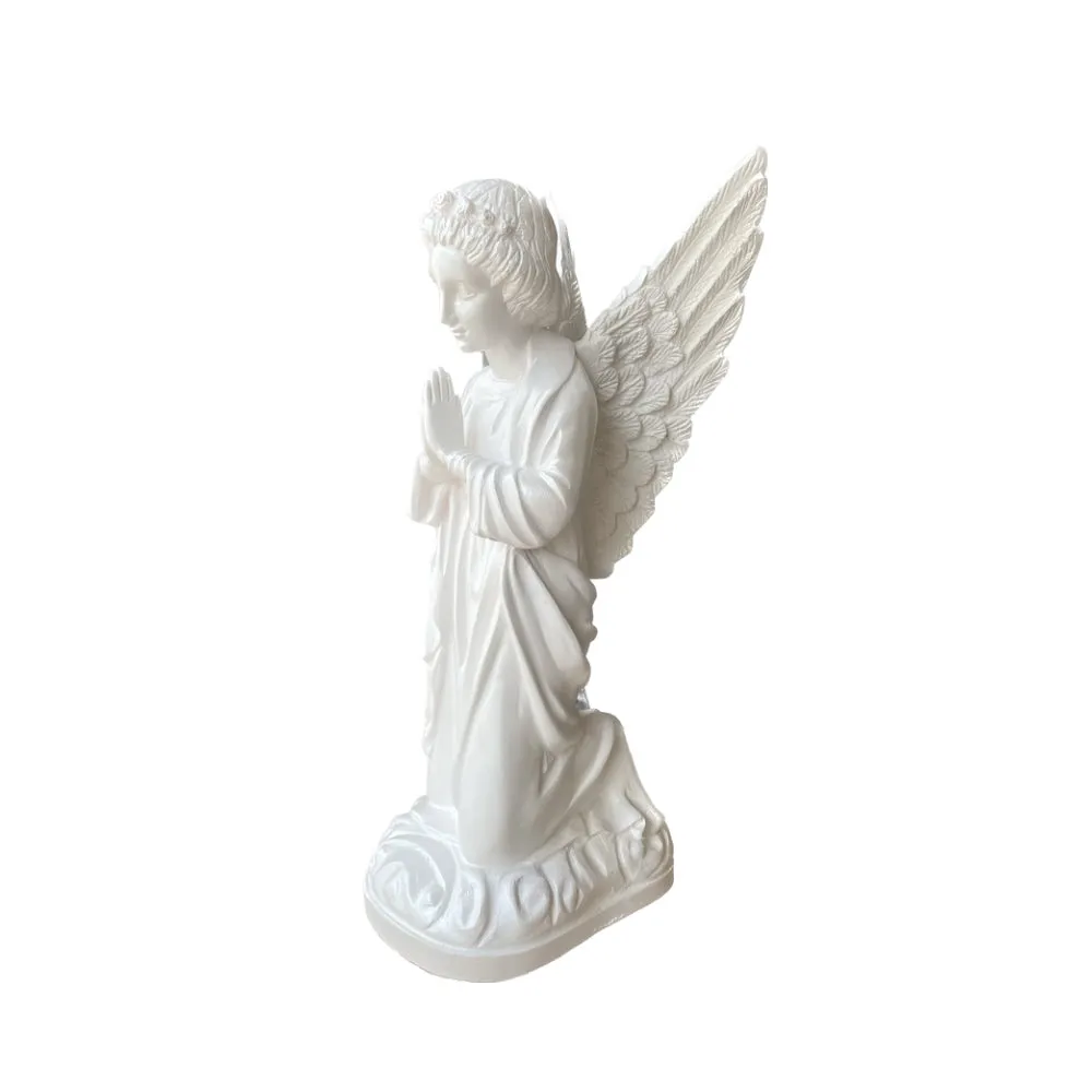 Polystone White Praying Angel - 40cm(white)