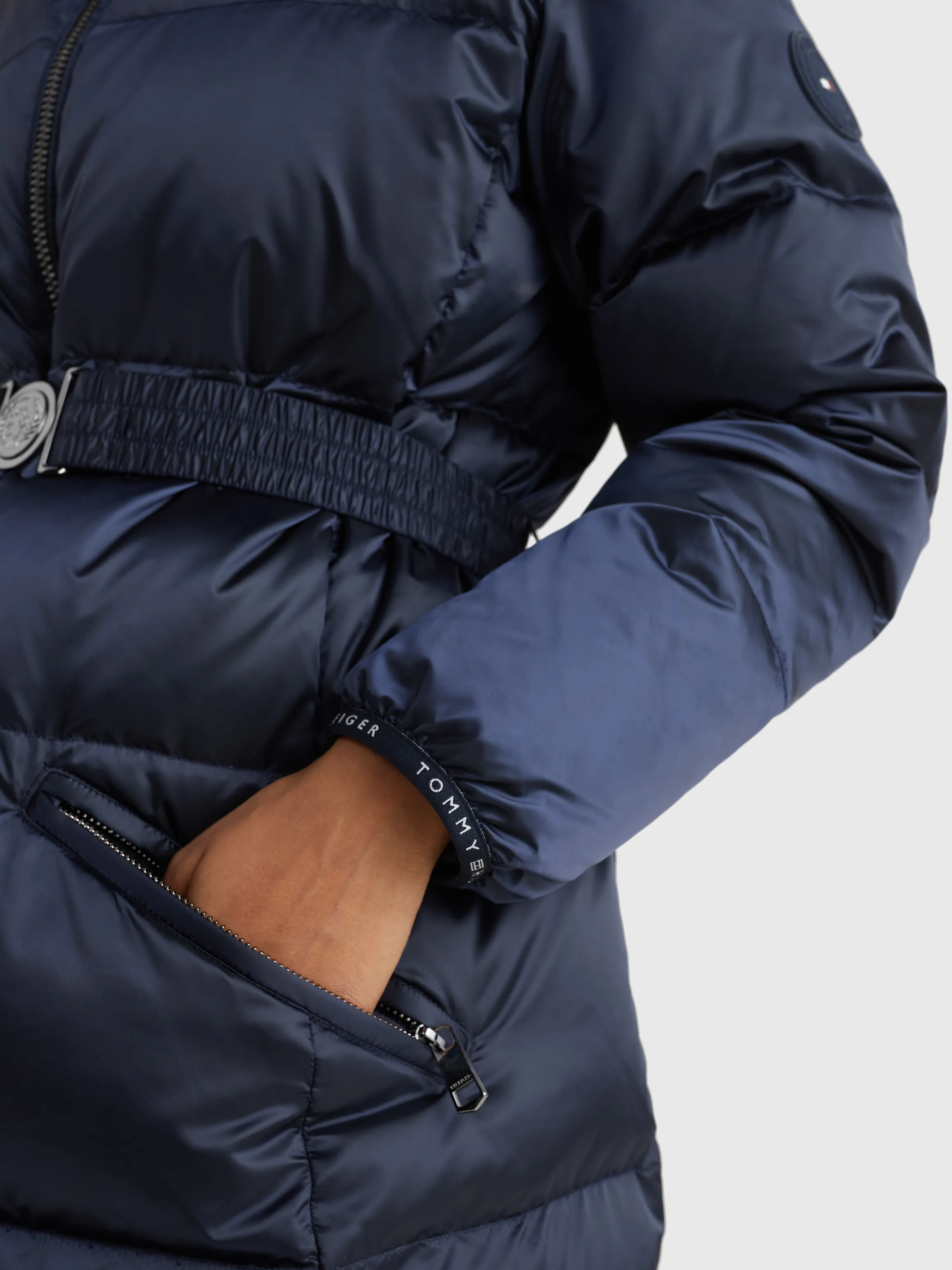 Relaxed Belted Puffer Jacket | Coats & Jackets | Tommy Hilfiger