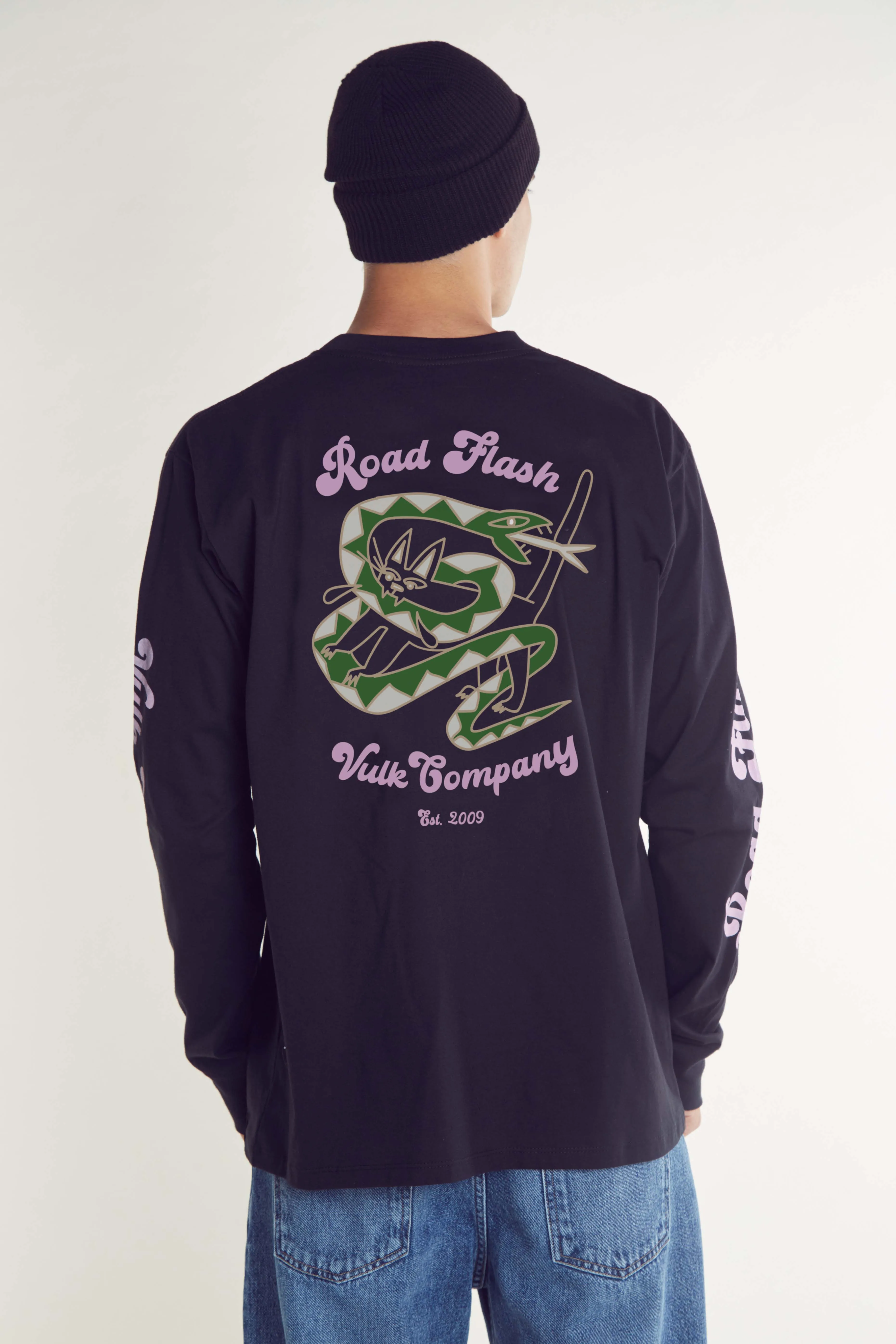 Remera Ml Vulk Road Ls Tee Black