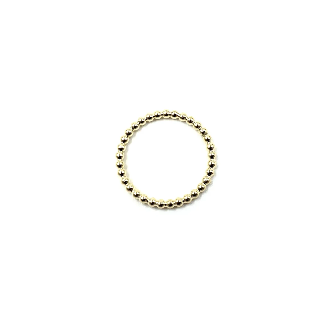 Resort Collection Gold Small Round Stone Ring - Waterproof!