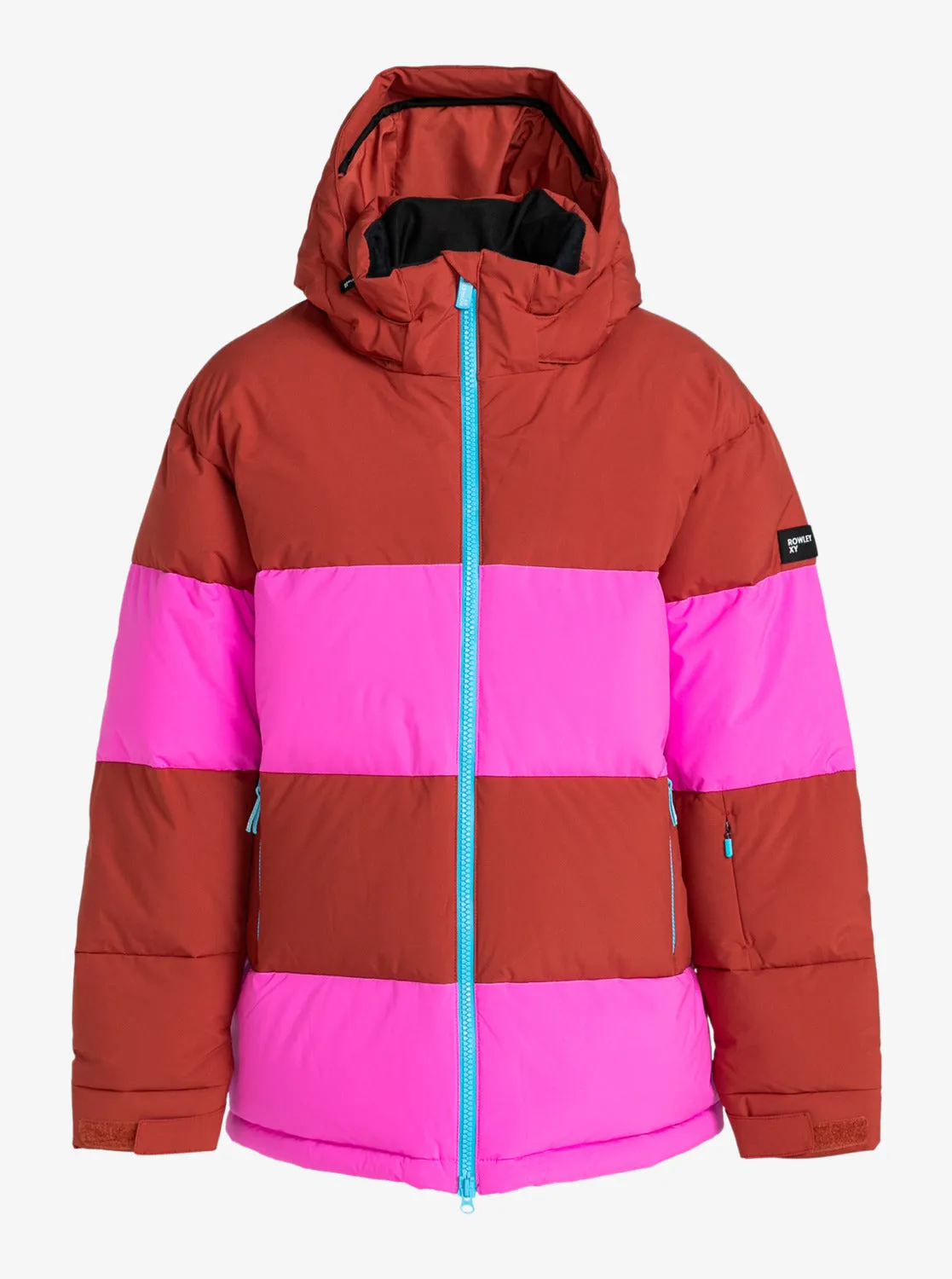 ROWLEY X ROXY Block Puffer Technical Snow Jacket - Burnt Henna