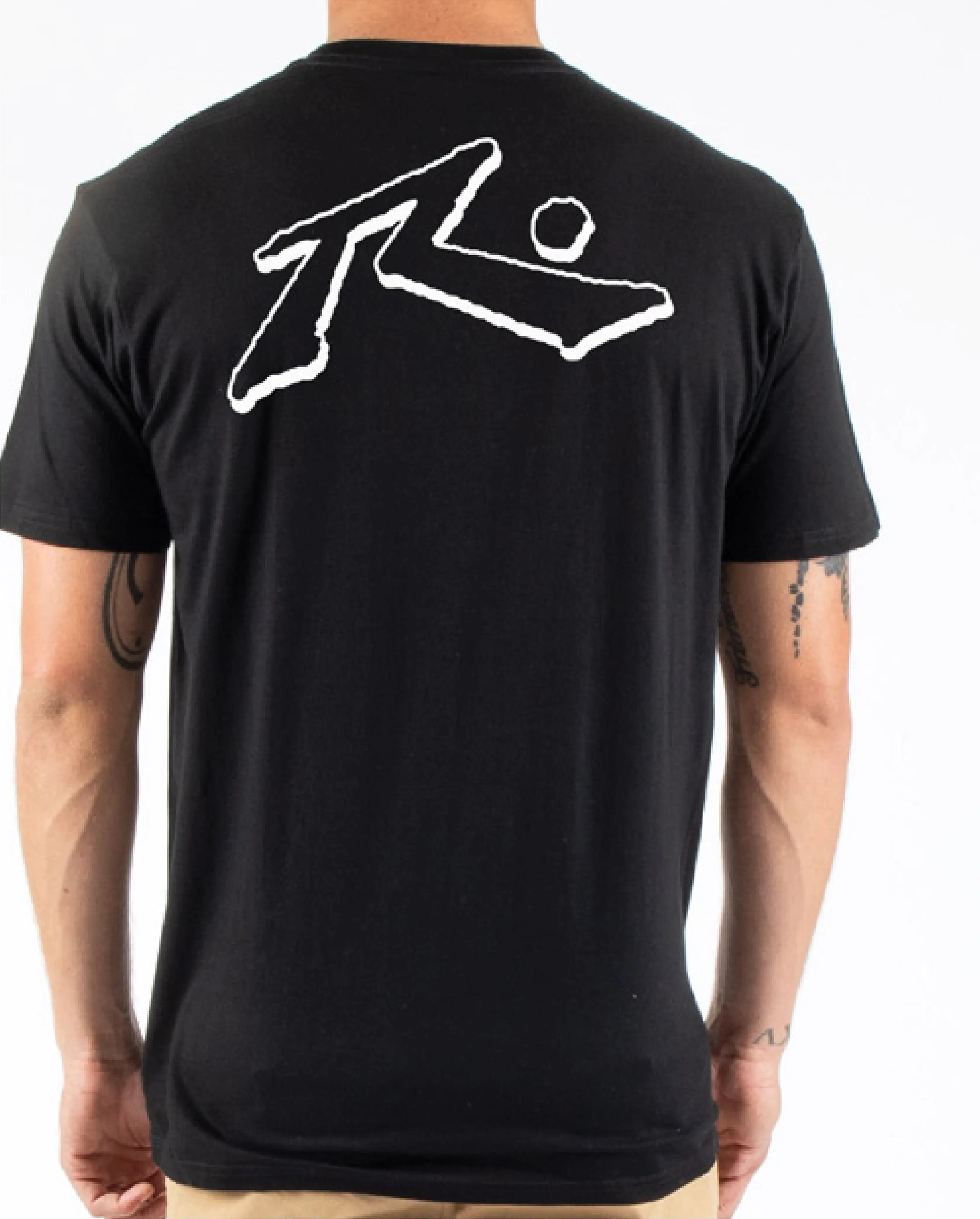 Rusty USA Base Short Sleeve Tee BLACK