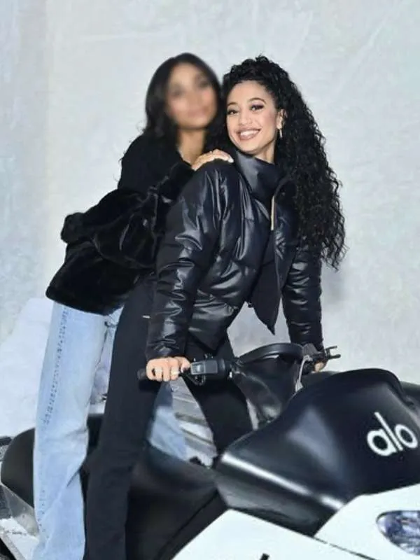 Samantha Logan Black Puffer Jacket - New American Jackets