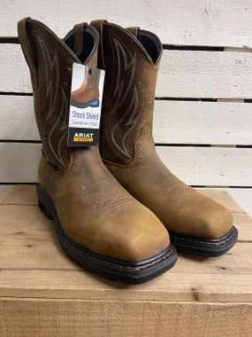 Sierra Shock Shield Wide Square Toe Steel Toe Waterproof Work Boot