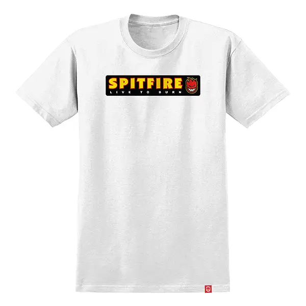 SPITFIRE LTB TEE WHITE/MULTI