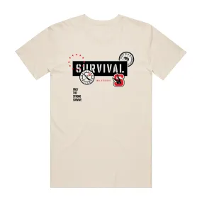 SRVL LOGO TEE SAND