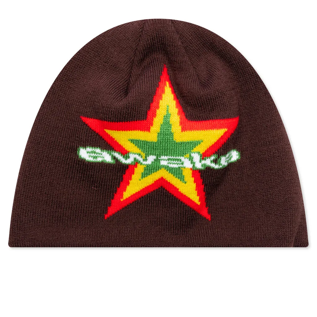 Star Logo Beanie - Chocolate