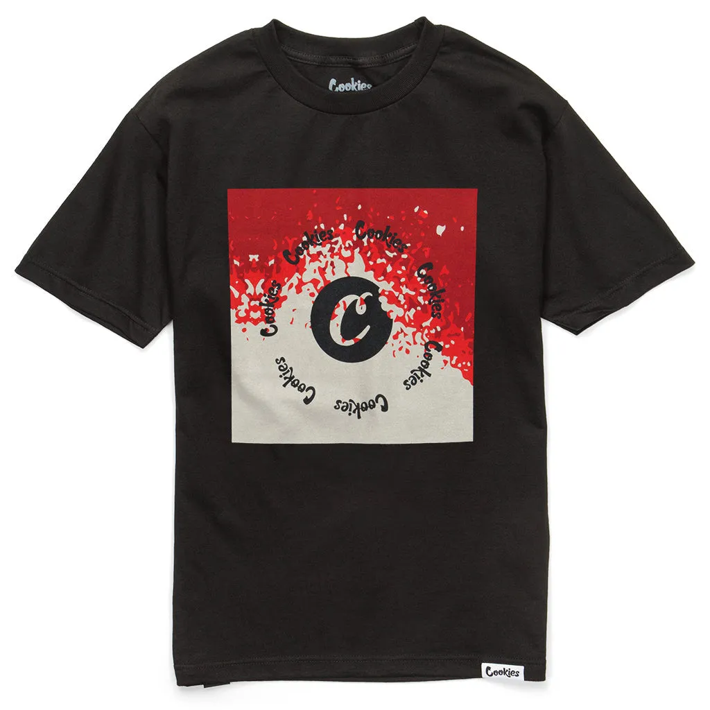 STEADY DRIP LOGO TEE BLACK/CREAM