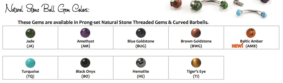 Stone Ball Navel Curve in Prong Setting