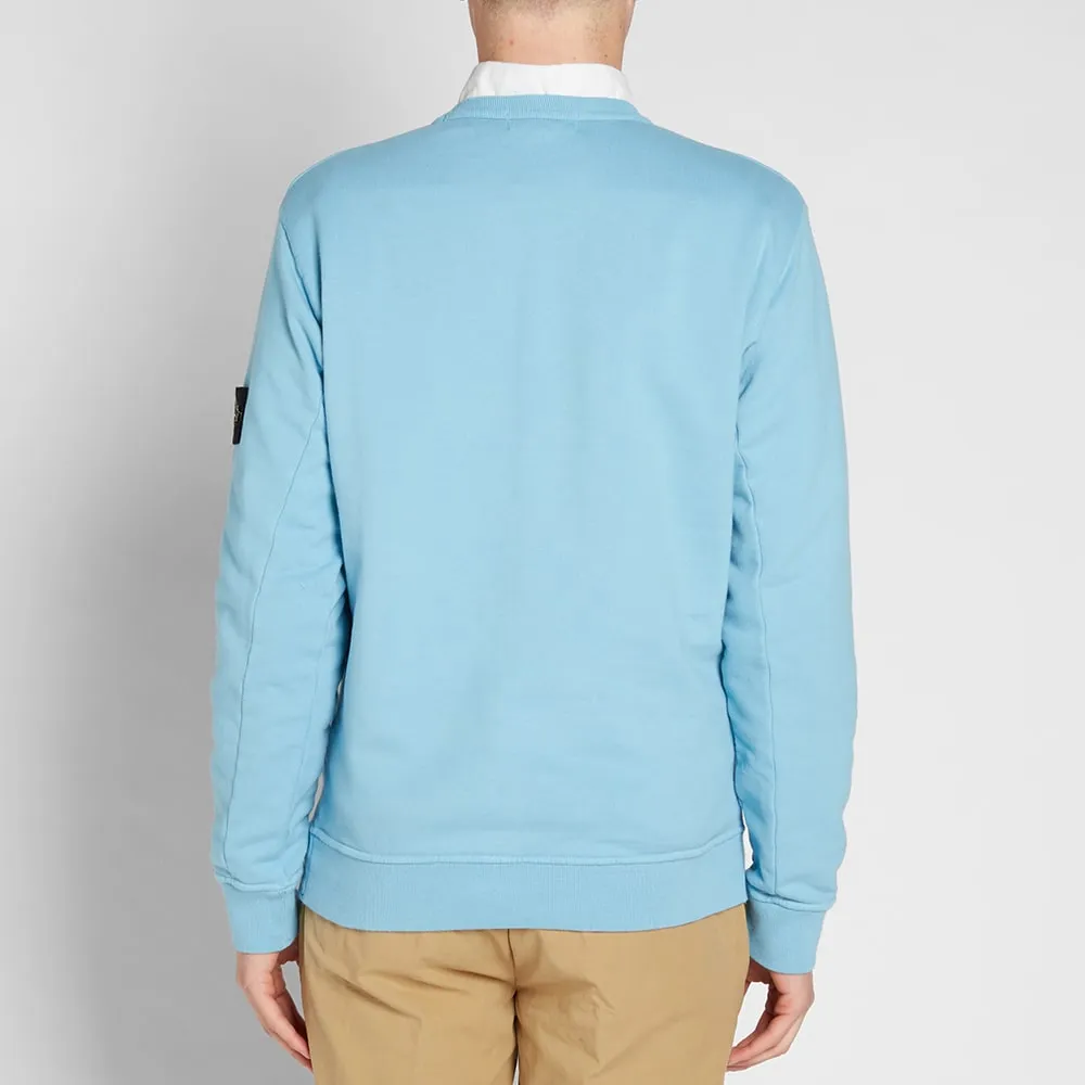 Stone Island Garment Dyed Fleece Crew SweatSky