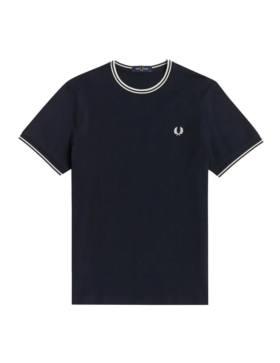 T-shirt Fred Perry uomo M1588 Twin blu navy