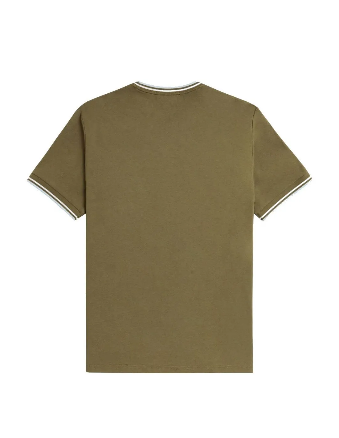 T-shirt Fred Perry uomo M1588 Twin verde militare