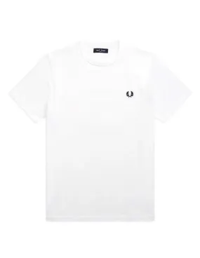 T-shirt Fred Perry uomo M3519 Ringer bianca