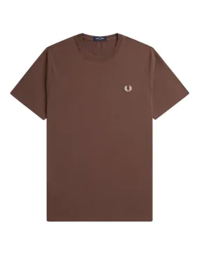 T-shirt Fred Perry uomo M3519 Ringer mattone