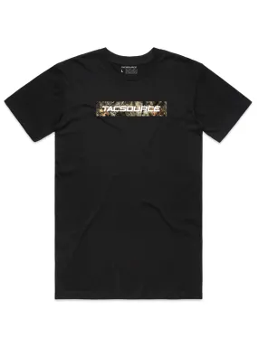 TacSource Camo Box Logo Tee