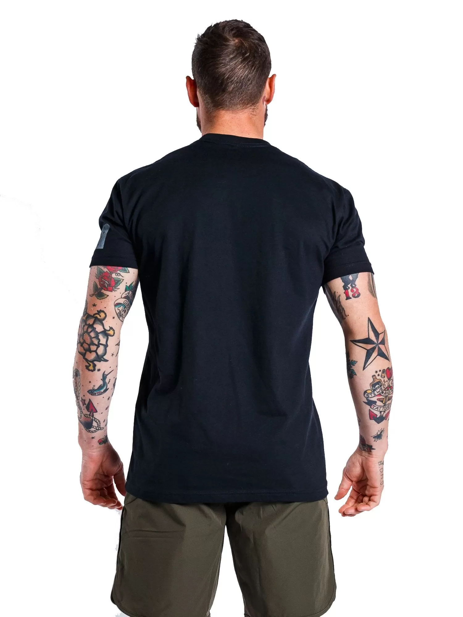 TacSource Subdued Black Tee - AUS Flag