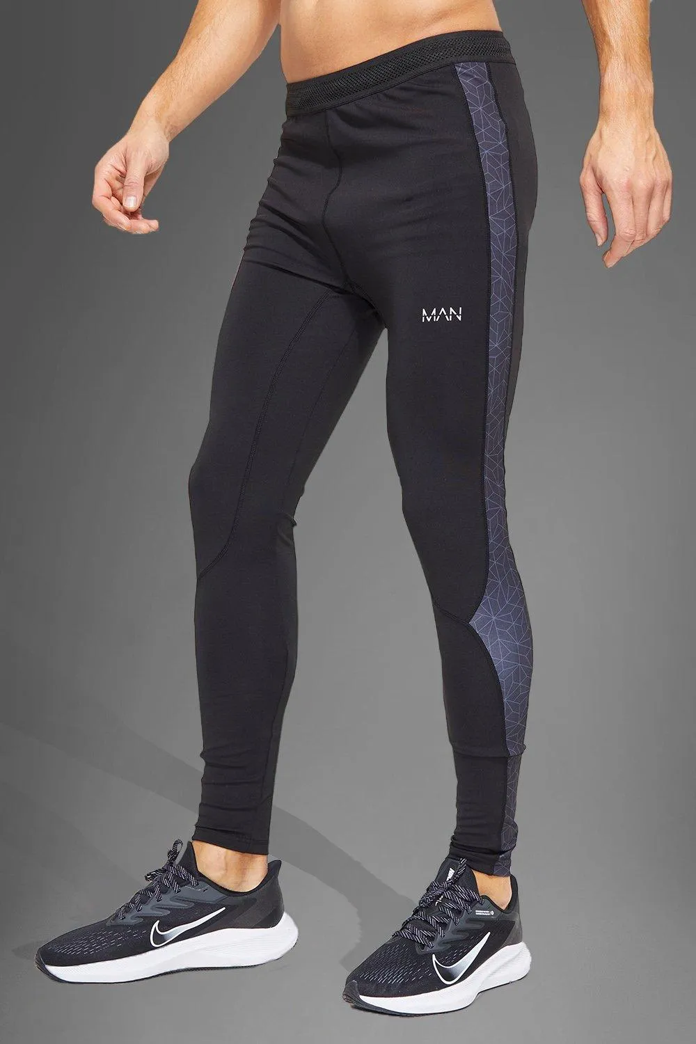 Tall Man Active Gym Jacquard Panel Legging