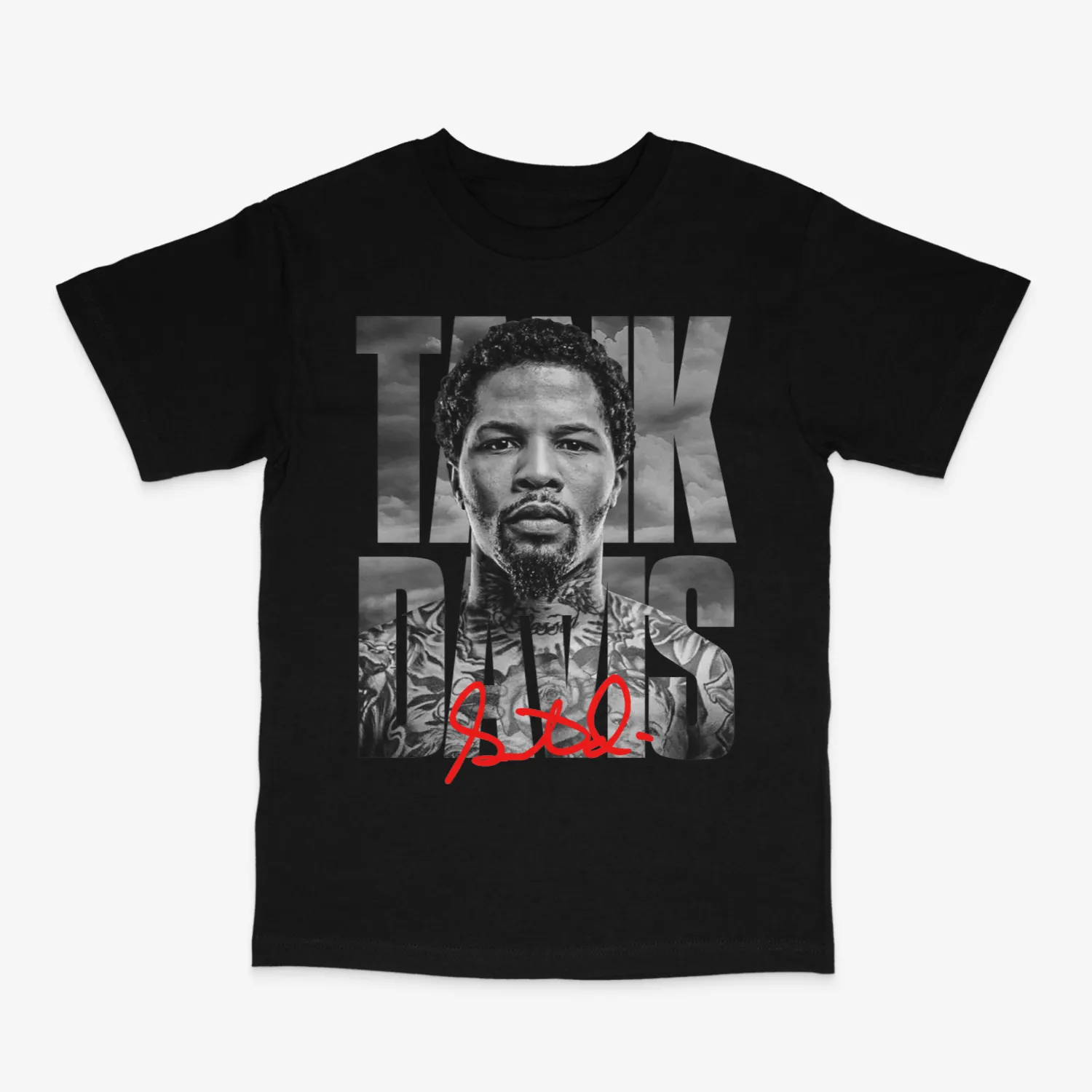 Tank Davis Clouds Black Tee