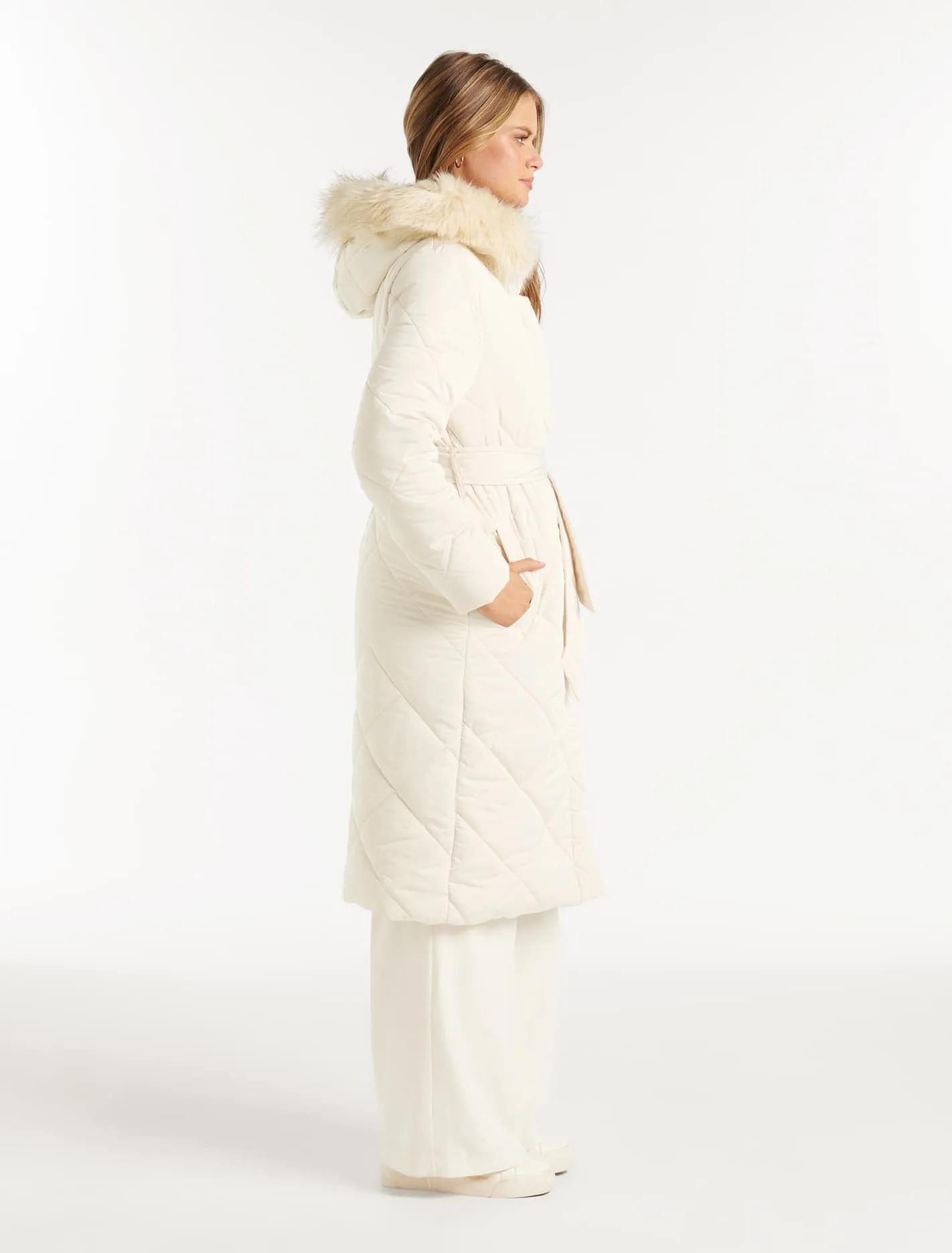 Tessa Quilted Longline Puffer Jacket